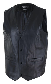 Meeste must nahast vest