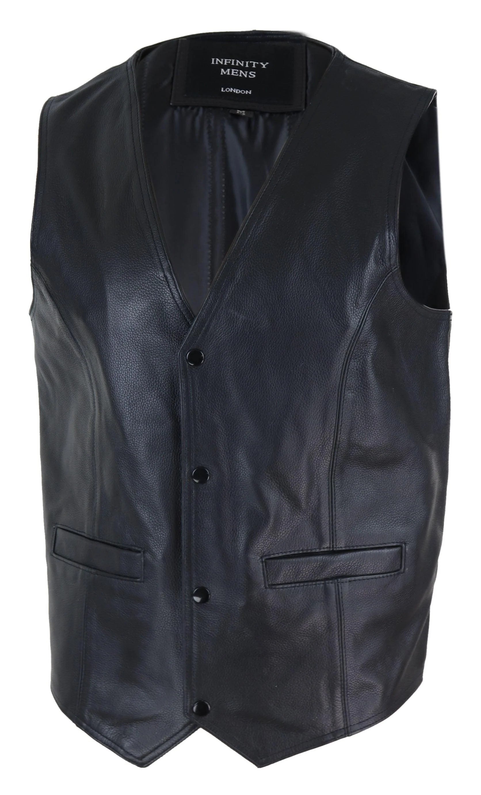 Meeste must nahast vest