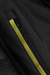 Heston - meeste kerge vabaaja polsterdatud must mantel