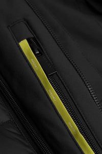 Heston - meeste kerge vabaaja polsterdatud must mantel