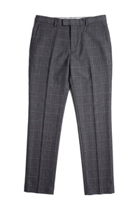 Hobbs - Meeste hallid ruudulised püksid Vintage Retro Smart Wedding
