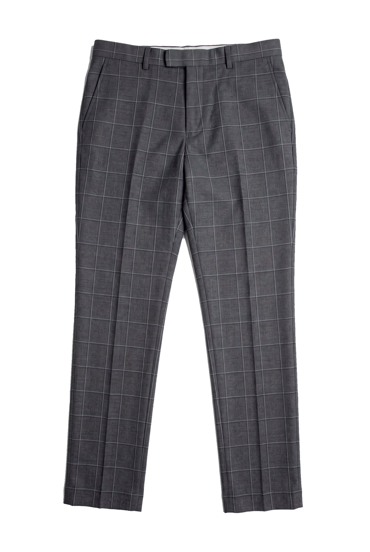 Hobbs - Meeste hallid ruudulised püksid Vintage Retro Smart Wedding