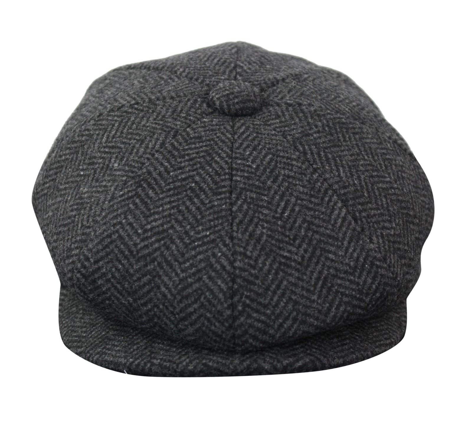 HT6316 - Meeste kalasabamustriga tviidmüts Peaky Blinders
