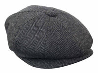HT6316 - Meeste kalasabamustriga tviidmüts Peaky Blinders