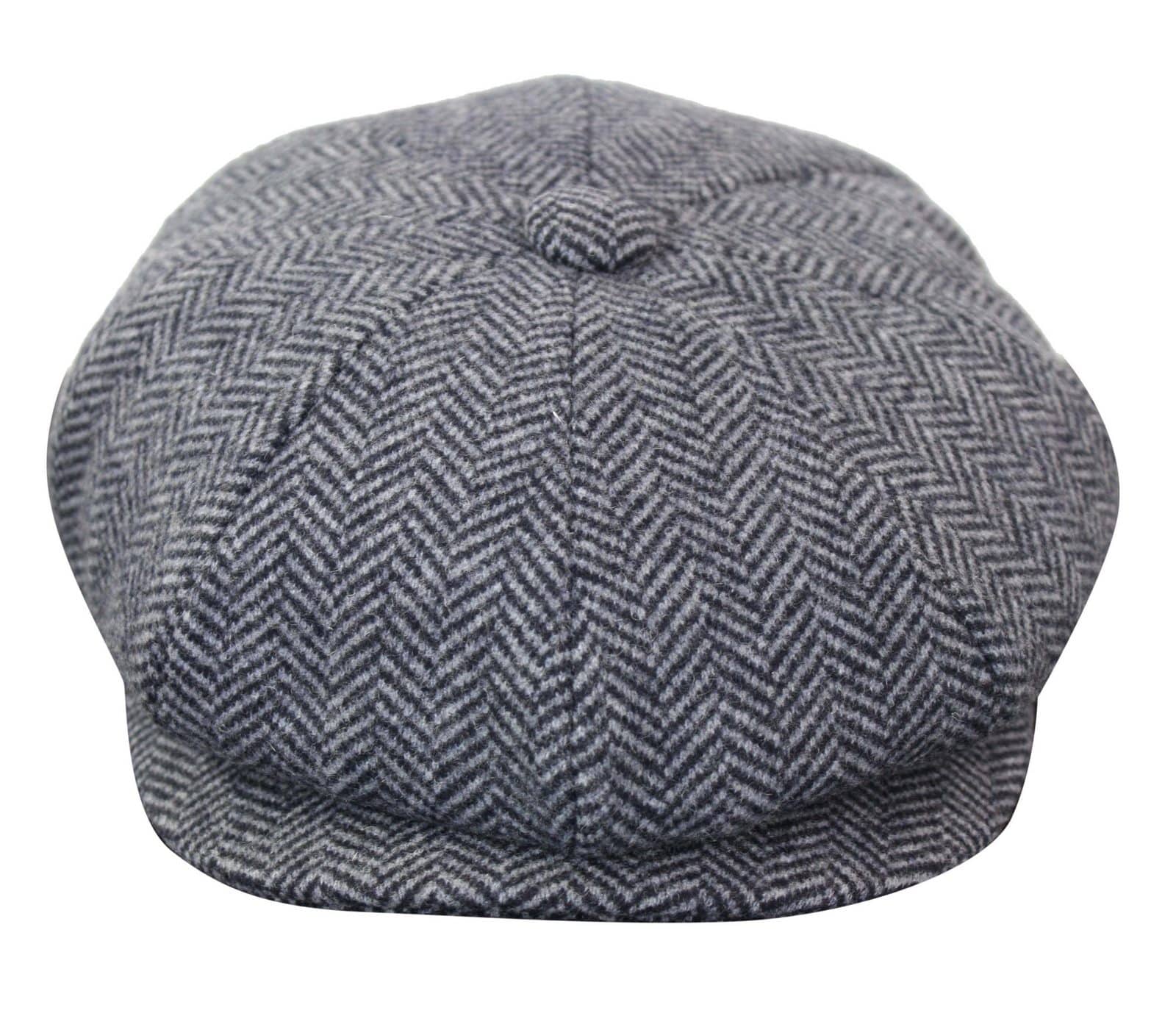 HT6316 - Meeste kalasabamustriga tviidmüts Peaky Blinders