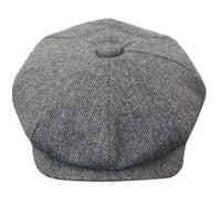HT6364 - Meeste kalasabamustriga tviidmüts Newsboy Peaky Blinders