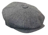 HT6364 - Meeste kalasabamustriga tviidmüts Newsboy Peaky Blinders