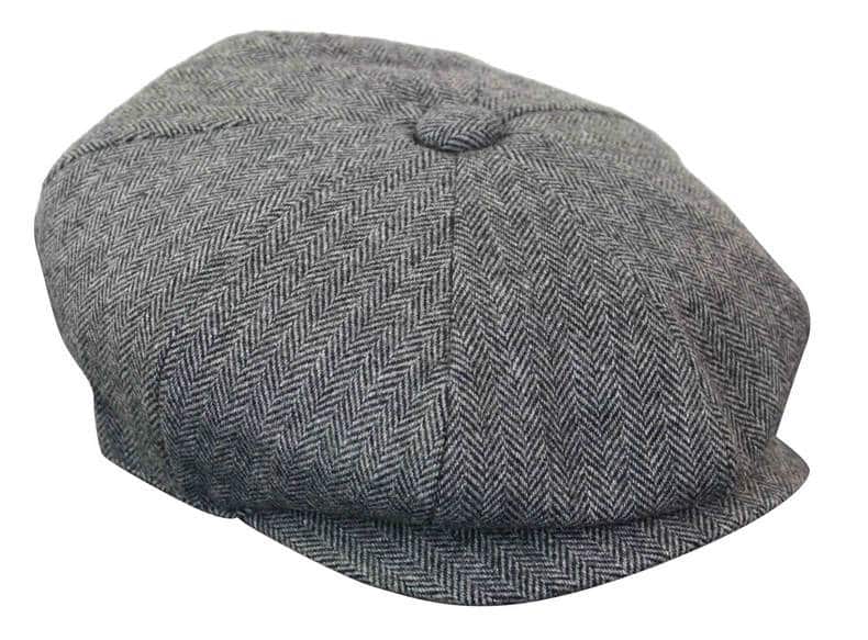 HT6364 - Meeste kalasabamustriga tviidmüts Newsboy Peaky Blinders
