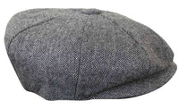 HT6364 - Meeste kalasabamustriga tviidmüts Newsboy Peaky Blinders