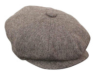 HT6364 - Meeste kalasabamustriga tviidmüts Newsboy Peaky Blinders