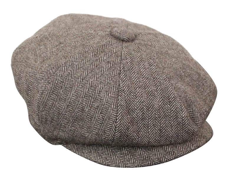 HT6364 - Meeste kalasabamustriga tviidmüts Newsboy Peaky Blinders
