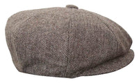 HT6364 - Meeste kalasabamustriga tviidmüts Newsboy Peaky Blinders