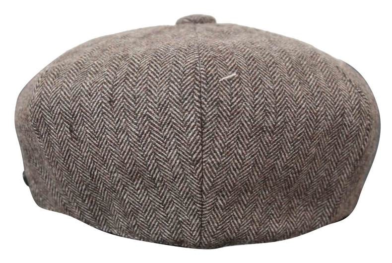 HT6364 - Meeste kalasabamustriga tviidmüts Newsboy Peaky Blinders