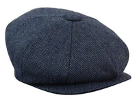 HT6364 - Meeste kalasabamustriga tviidmüts Newsboy Peaky Blinders