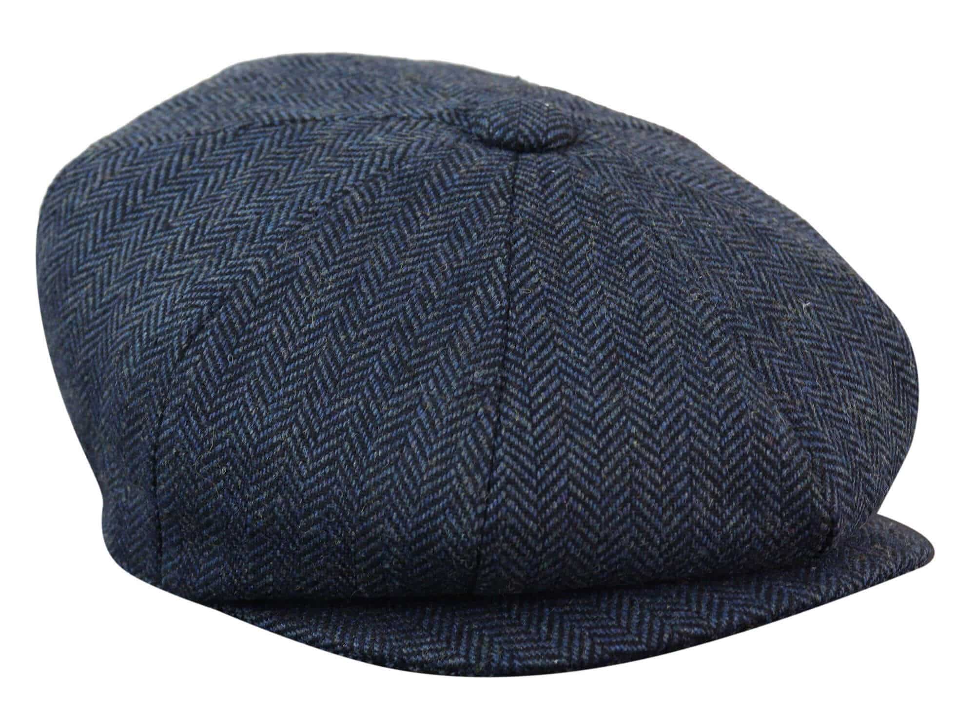 HT6364 - Meeste kalasabamustriga tviidmüts Newsboy Peaky Blinders