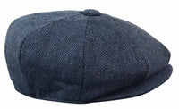 HT6364 - Meeste kalasabamustriga tviidmüts Newsboy Peaky Blinders