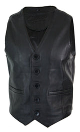 Infinity 153 Napa - meeste ehtsast nahast vest, klassikaline vintage retro must