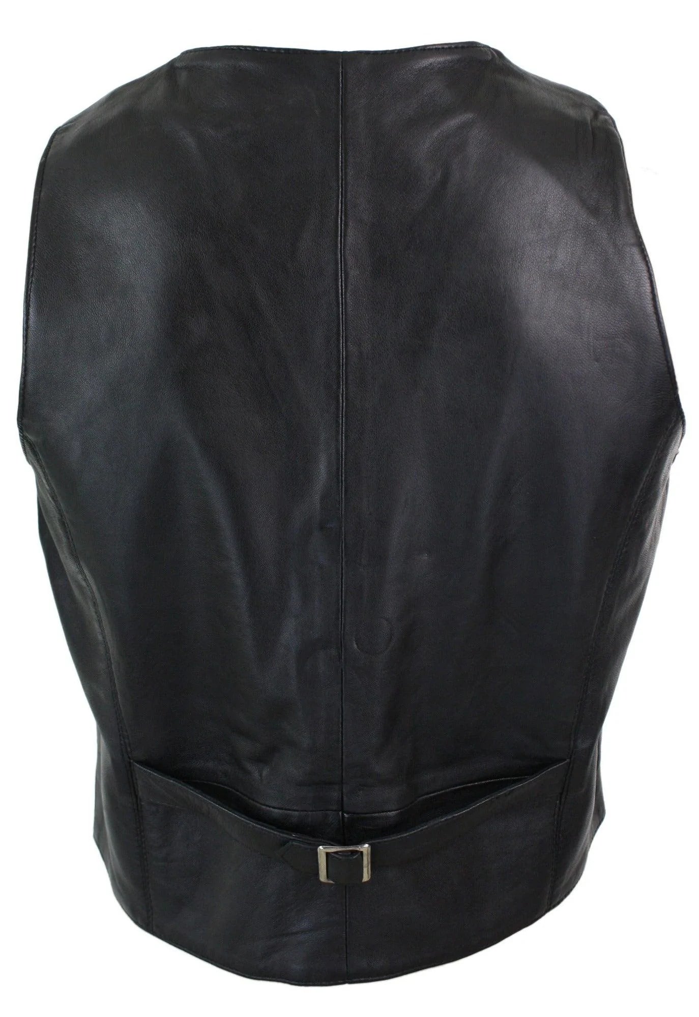 Infinity 153 Napa - meeste ehtsast nahast vest, klassikaline vintage retro must