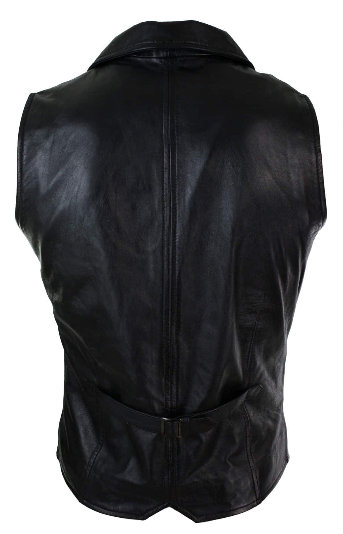 Meeste päris nahast helepruun must nutikas vabaaja vest vintage retromust