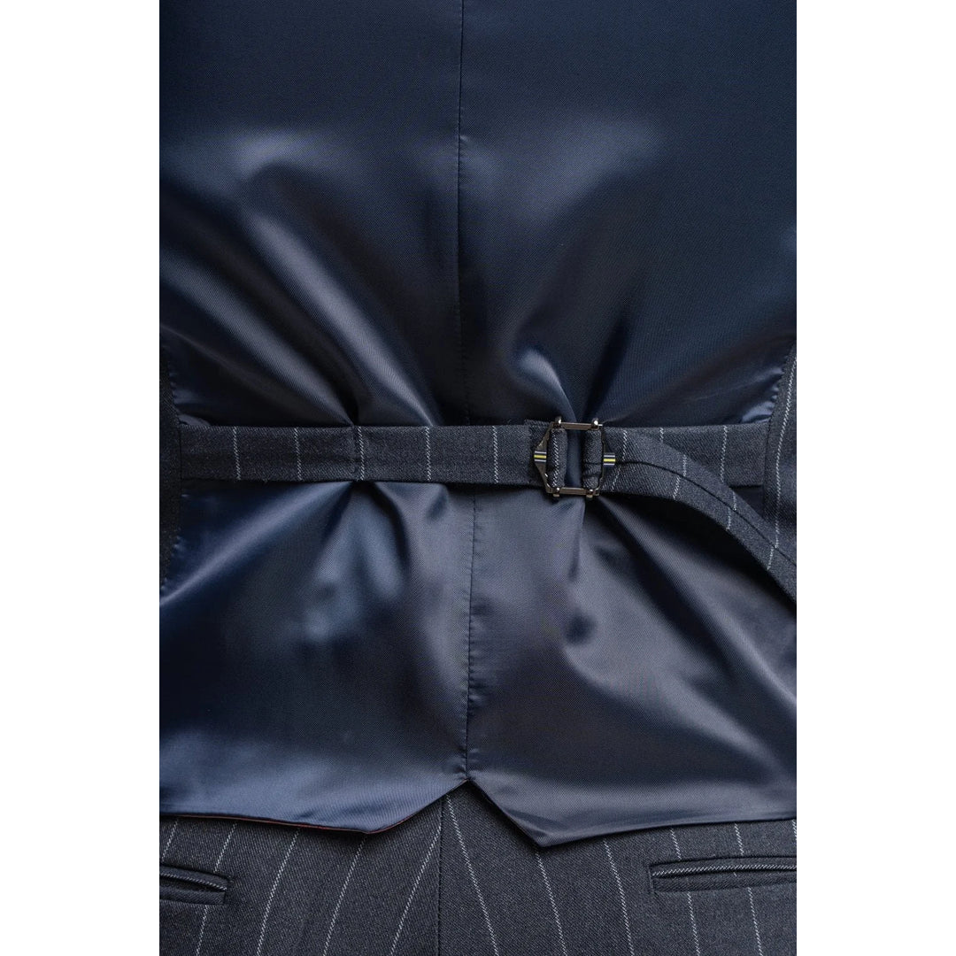 Meeste tumesinine triibuline vest Invincible