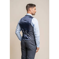 Meeste tumesinine triibuline vest Invincible