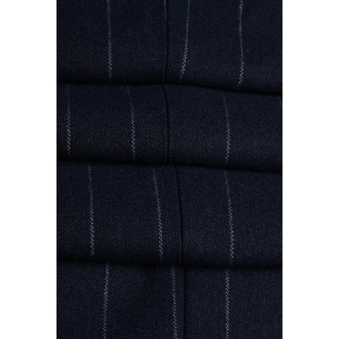 Meeste tumesinine triibuline vest Invincible