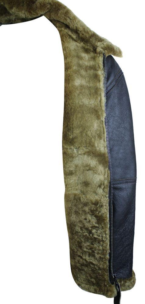 Meeste pruun originaal RAF lambanahast lendava piloodi jope klassikaline pruun ingver