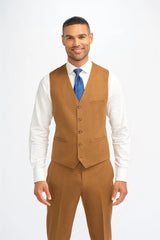 James - meeste kaamelipruun villane vest