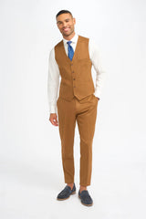 James - meeste kaamelipruun villane vest