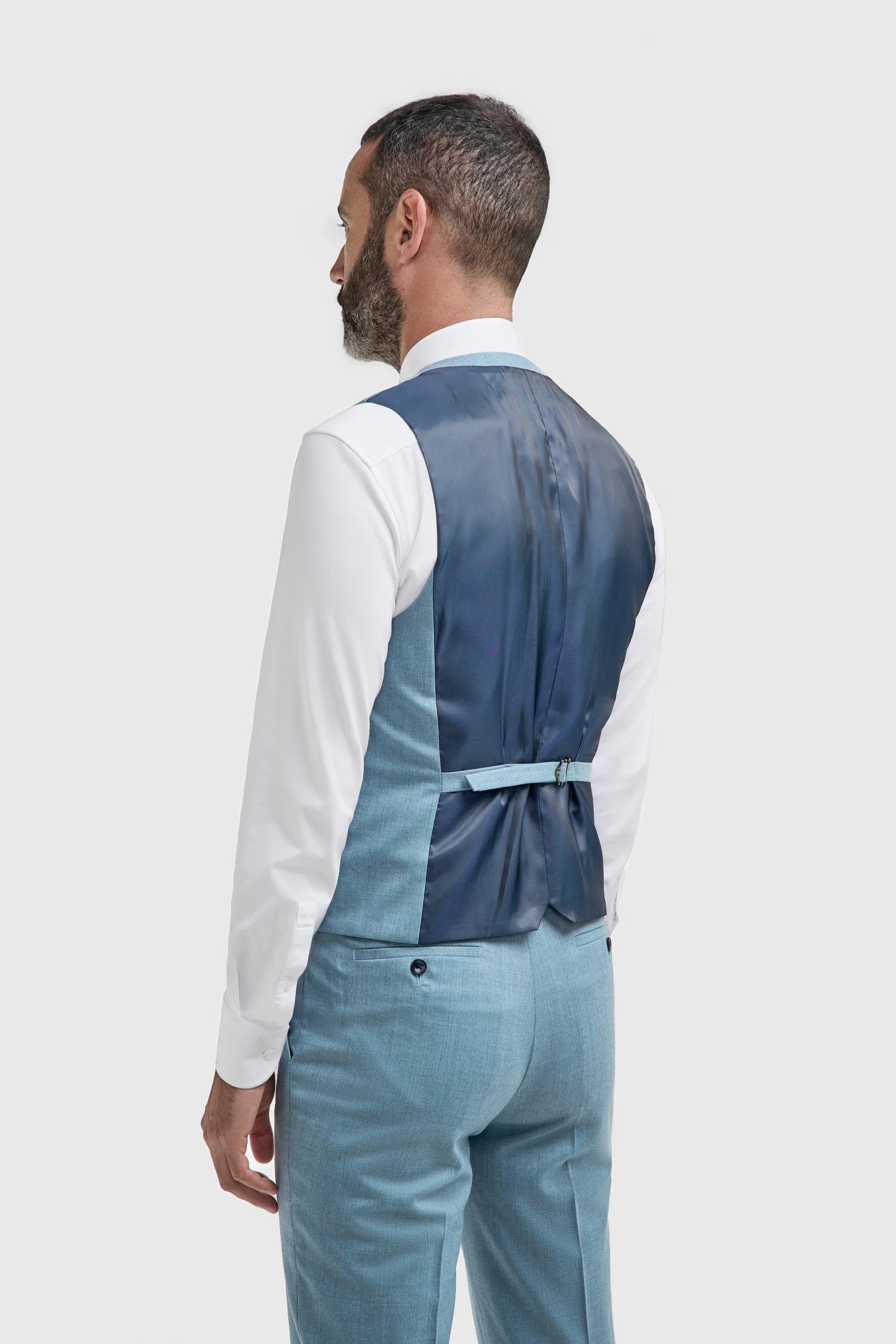James - meeste helesinine tekstuurne vest