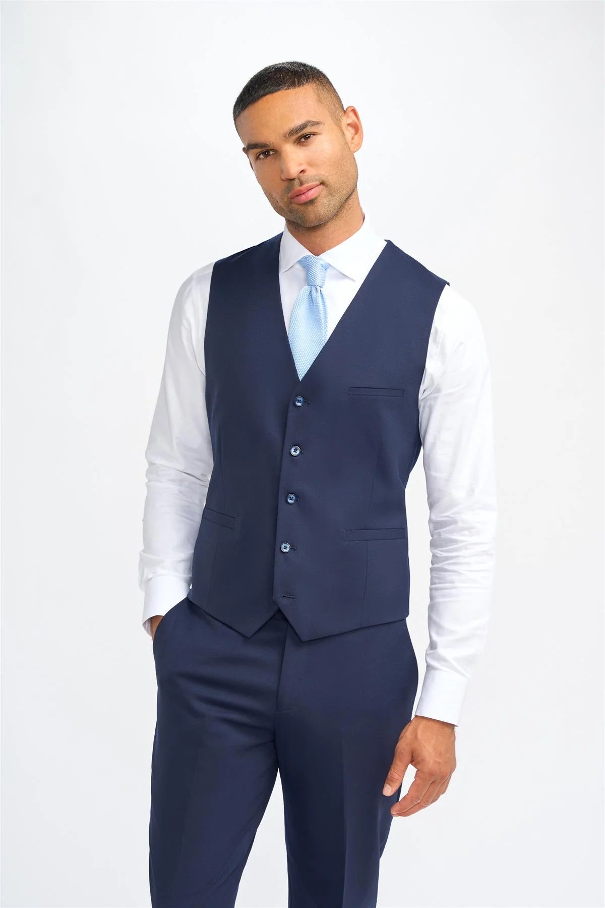 James - meeste tumesinine villane vest