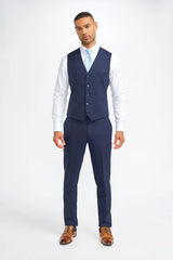 James - meeste tumesinine villane vest