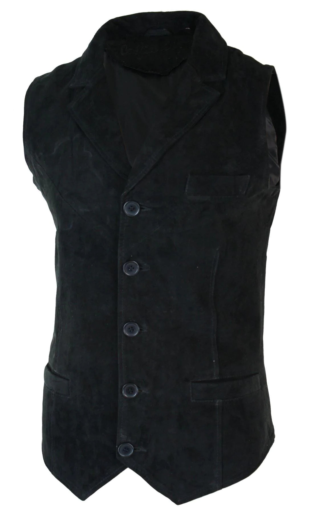 Meeste päris seemisnahast must nutikas vabaaja vest vintage retro