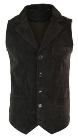 Meeste päris seemisnahast pruun nutikas vabaaja vest vintage retro