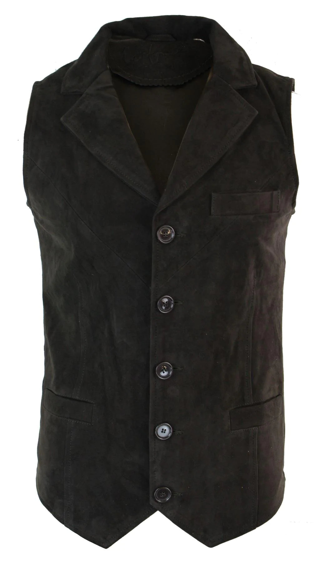 Meeste päris seemisnahast pruun nutikas vabaaja vest vintage retro