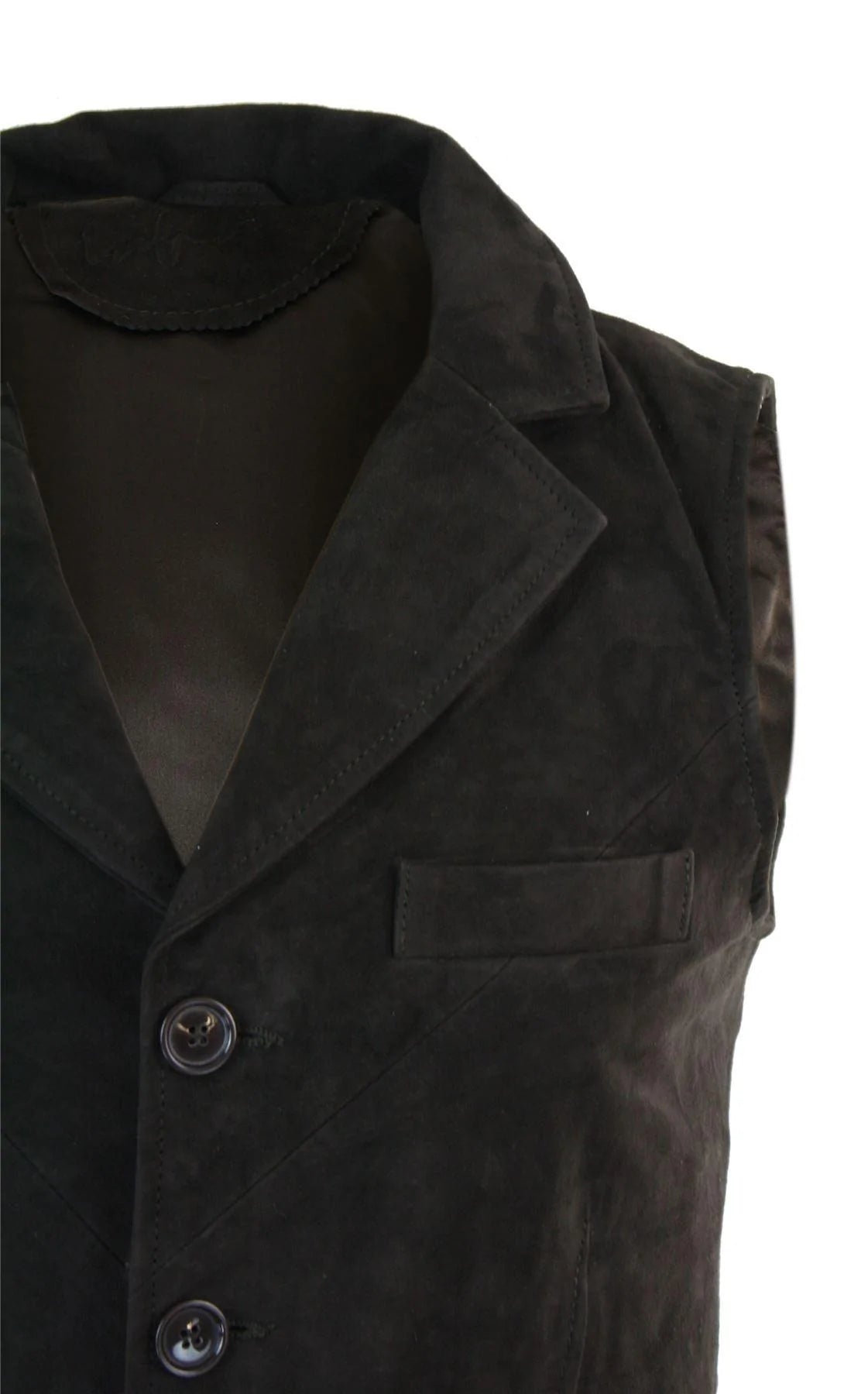 Meeste päris seemisnahast pruun nutikas vabaaja vest vintage retro