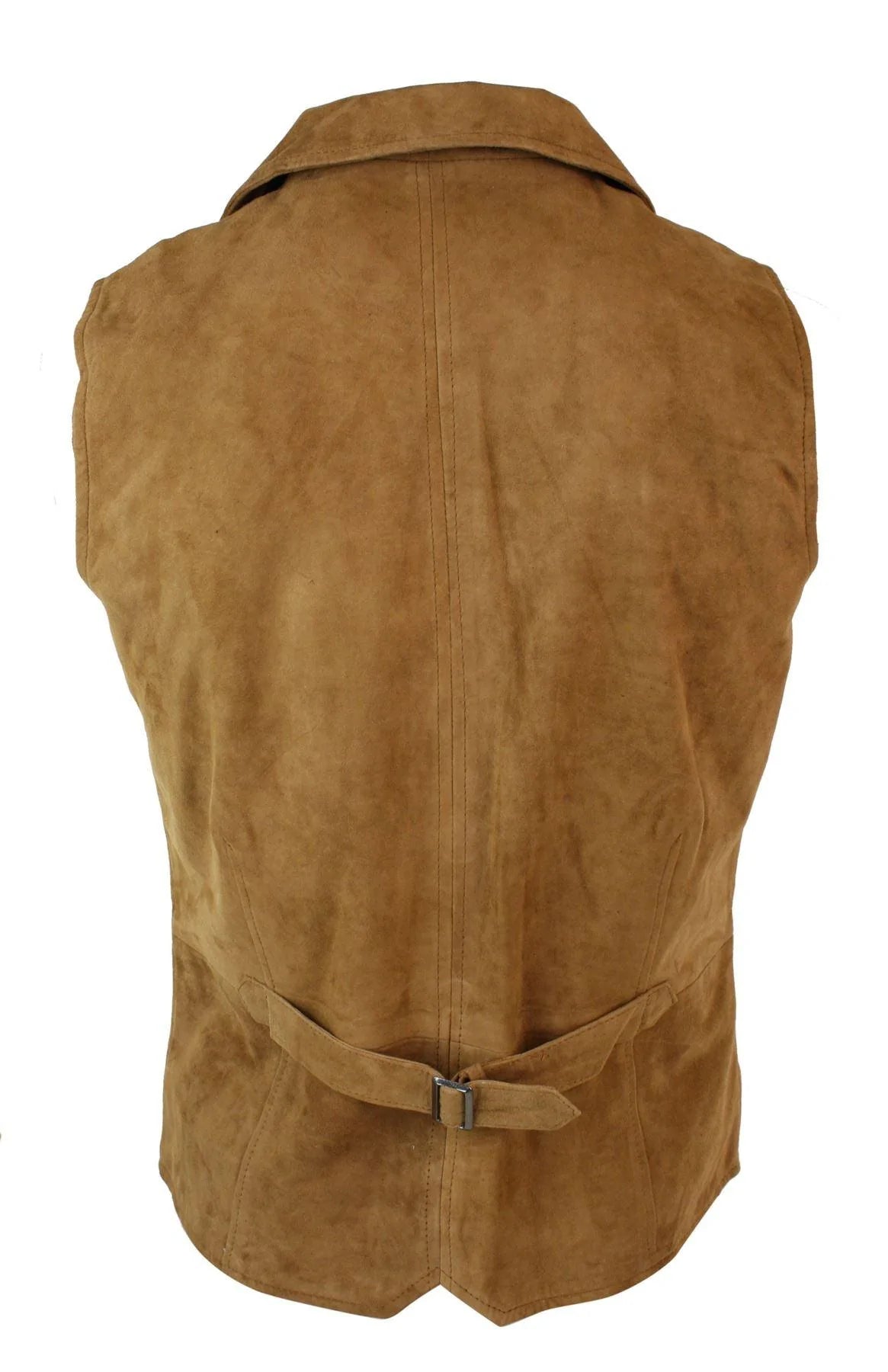 Meeste päris seemisnahast, pruun, nutikas vabaaja vest, vintage retro