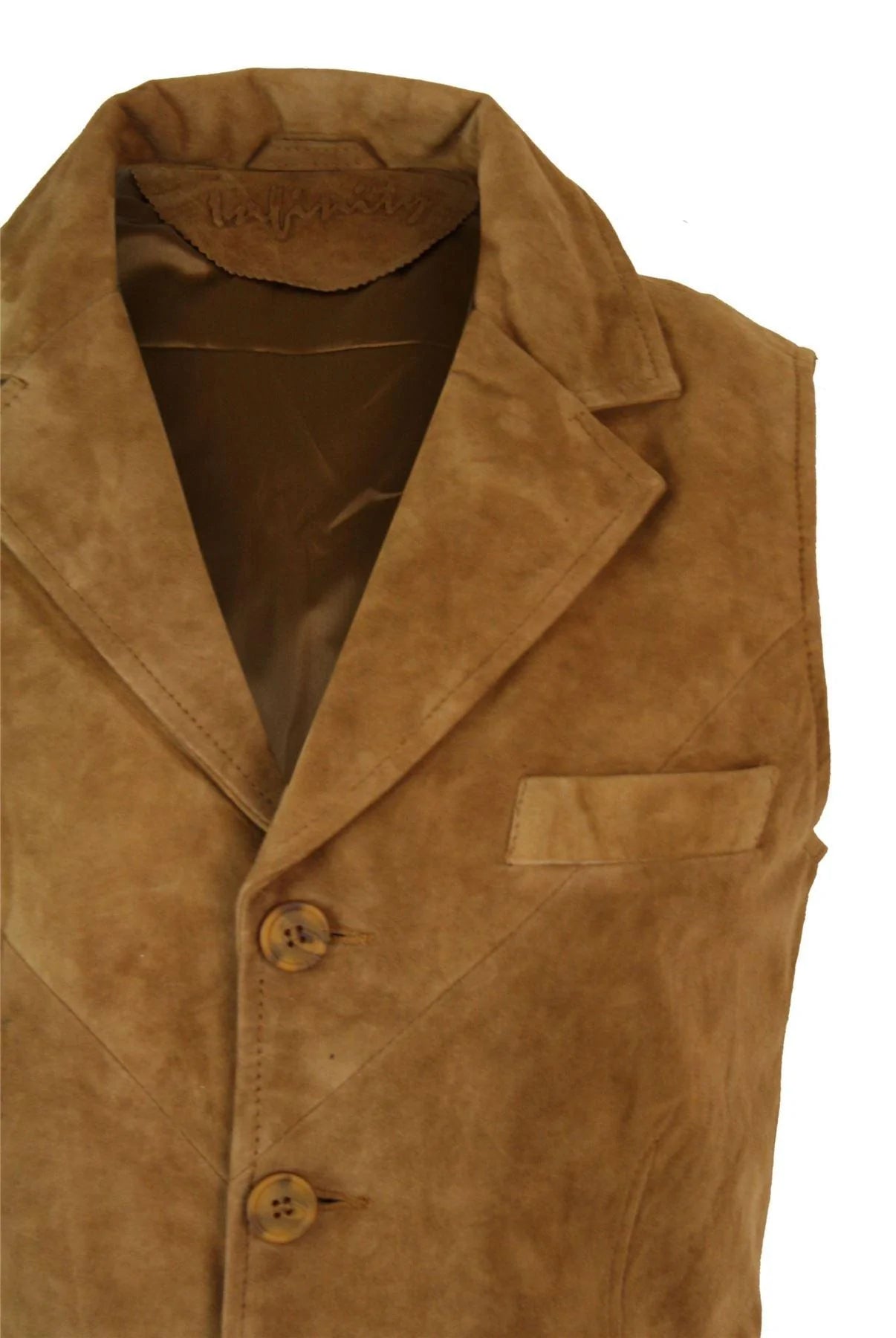 Meeste päris seemisnahast, pruun, nutikas vabaaja vest, vintage retro