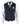 Meeste kaherealine kalasabamustriga tviidmustris Peaky Blinders vintage ruuduline vest tumesinine