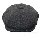 Laste Peaky Blinders Newsboy tviidmüts kalasabamustriga 8 paneeliga