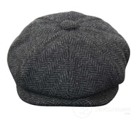 Laste Peaky Blinders Newsboy tviidmüts kalasabamustriga 8 paneeliga