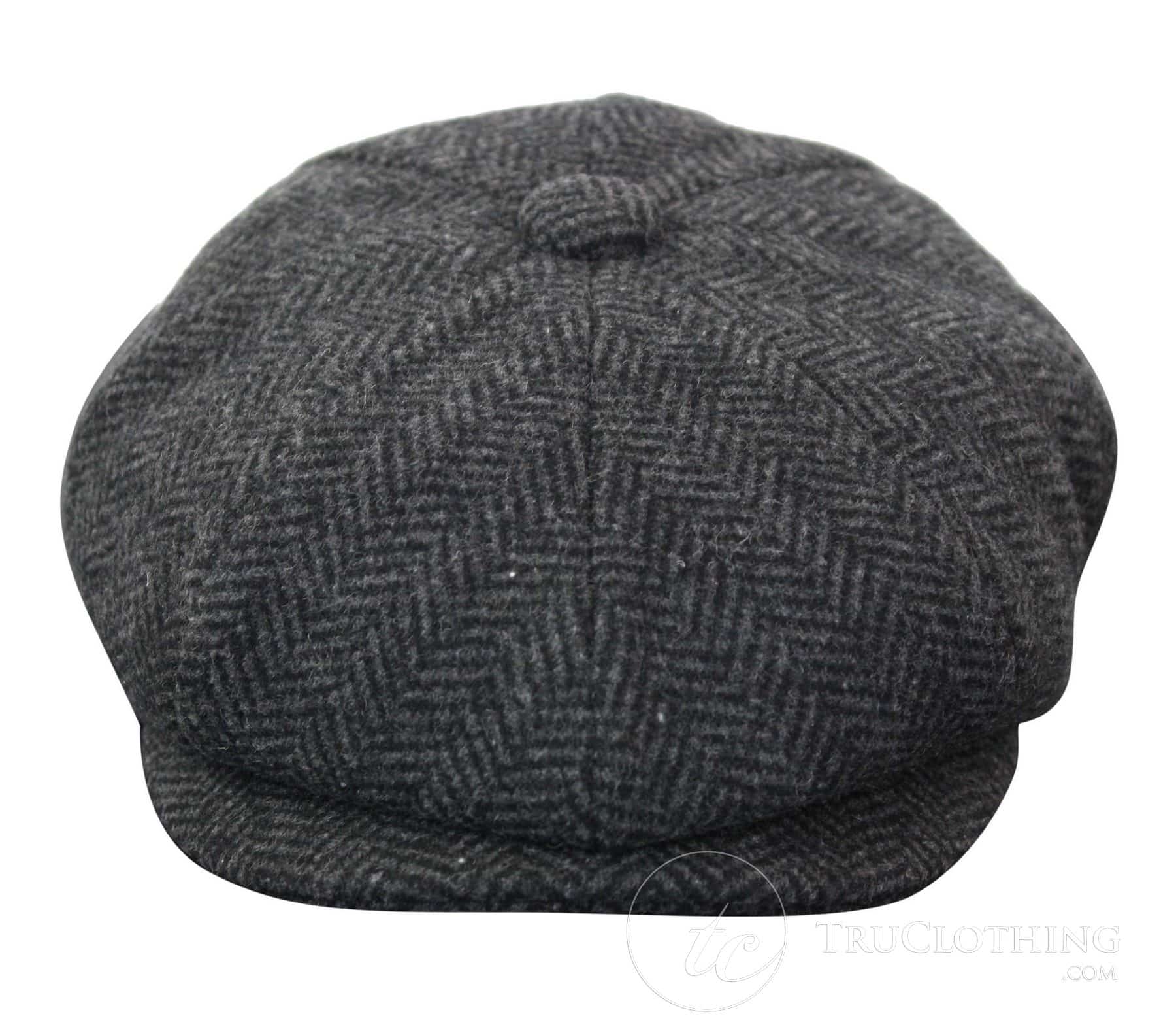 Laste Peaky Blinders Newsboy tviidmüts kalasabamustriga 8 paneeliga