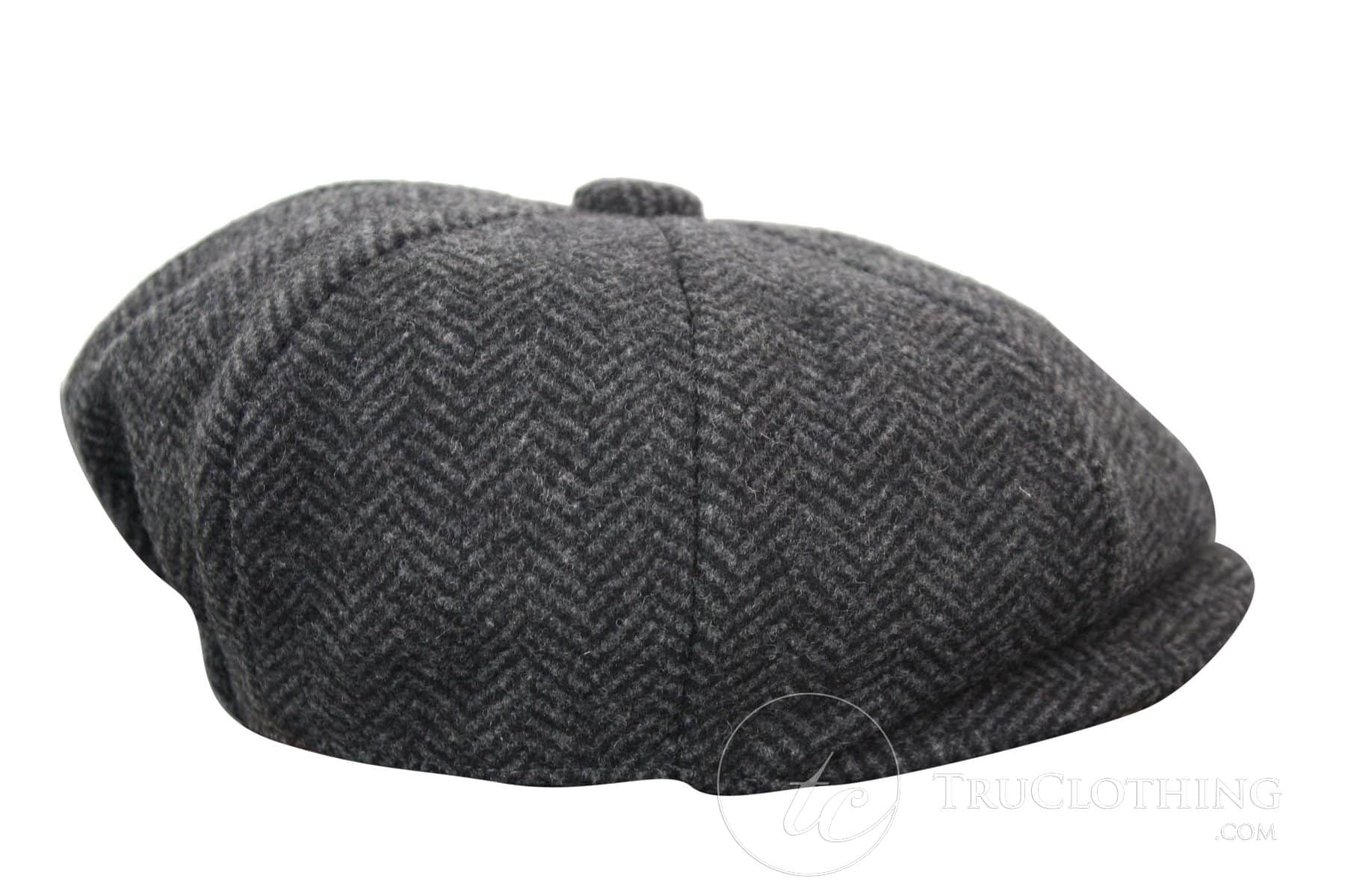 Laste Peaky Blinders Newsboy tviidmüts kalasabamustriga 8 paneeliga