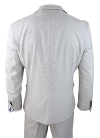 Meeste kolmeosaline helehall must ruuduline ülikond rätsepatööna valminud retro-vintage klassikaline elegantne