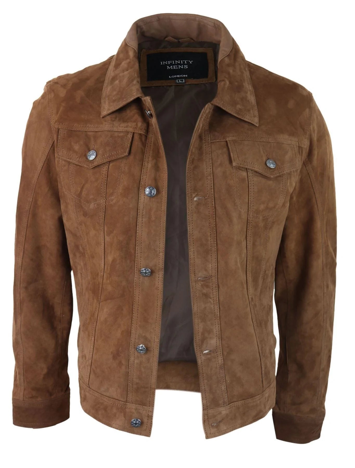 Meeste ehtne seemisnahast jope, nahast teksad, lühikesed teksad, meeste bikerjakk, klassikaline vintage, tan
