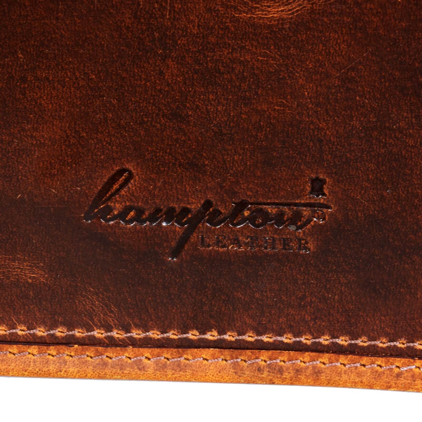 Ehtne nahk sülearvutikott - kuni 15" - pruunikas