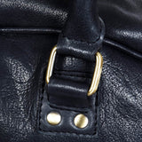 Meeste käsitsi valmistatud pärisnahast reisikott - must