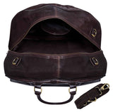 Ehtne nahast vintage käsipagasi reisikott - pruun