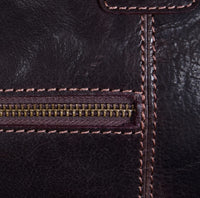 Ehtne nahast vintage käsipagasi reisikott - pruun