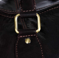 Ehtne nahast vintage käsipagasi reisikott - pruun